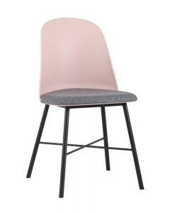 Стул пластиковый Shell с мягким сиденьем Розовый